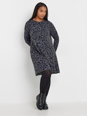 Yours Curve Grey Lettuce Edge Tunic - Image 3 of 5