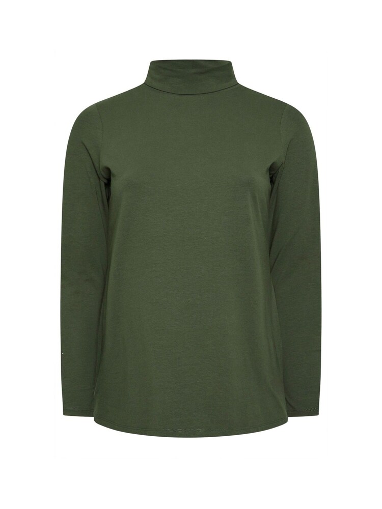 Yours Curve Green Long Sleeve Turtle Neck Top - Image 5 of 5