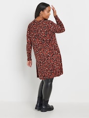 Yours Curve Red Lettuce Edge Tunic - Image 3 of 6