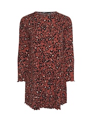 Yours Curve Red Lettuce Edge Tunic - Image 6 of 6
