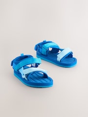 Blue Wide Fit (G) Trekker Sandals - Image 1 of 5