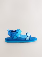 Blue Wide Fit (G) Trekker Sandals - Image 2 of 5