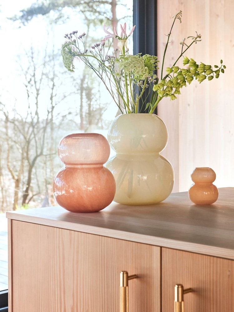 OYOY Living Taupe Lasi Vase - Image 2 of 3 OYOY Living Taupe Lasi Vase - Image 2 of 3