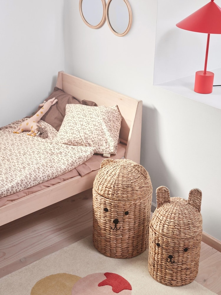 OYOY Mini Nature Bear And Rabbit Storage Basket - Image 2 of 4