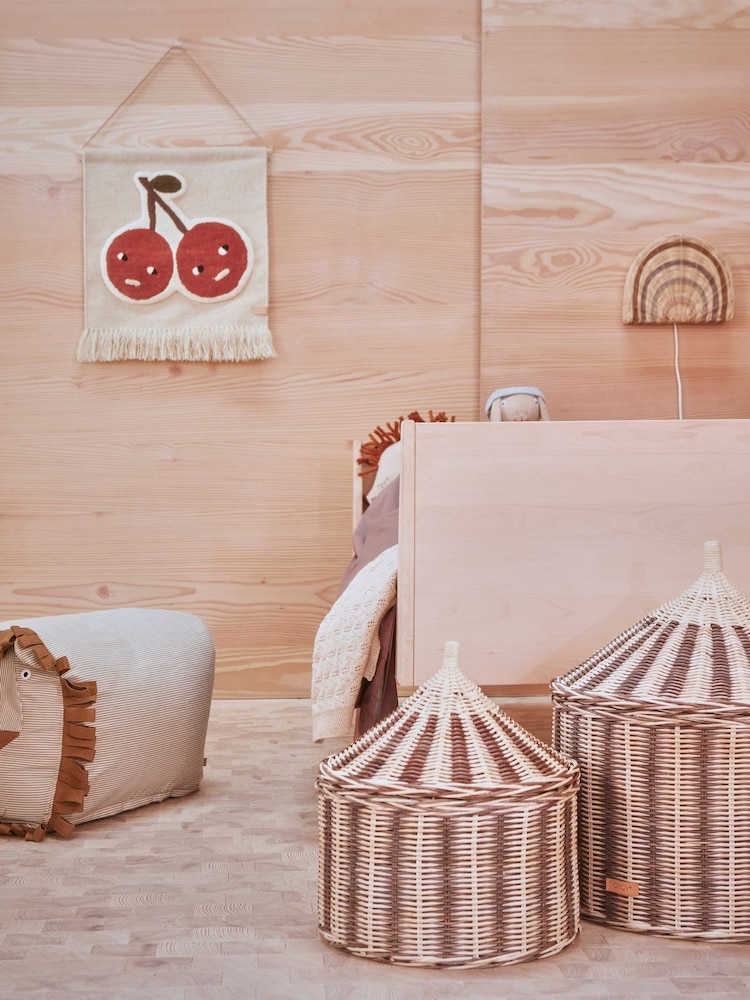 OYOY Mini Red Cherry On Top Wall Rug - Image 1 of 2
