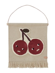 OYOY Mini Red Cherry On Top Wall Rug - Image 2 of 2
