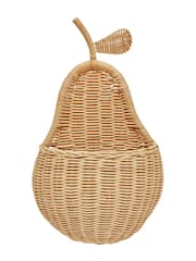 OYOY Mini Nature Pear Wall Basket - Image 1 of 2