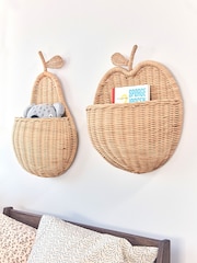 OYOY Mini Nature Apple Wall Basket - Image 1 of 3