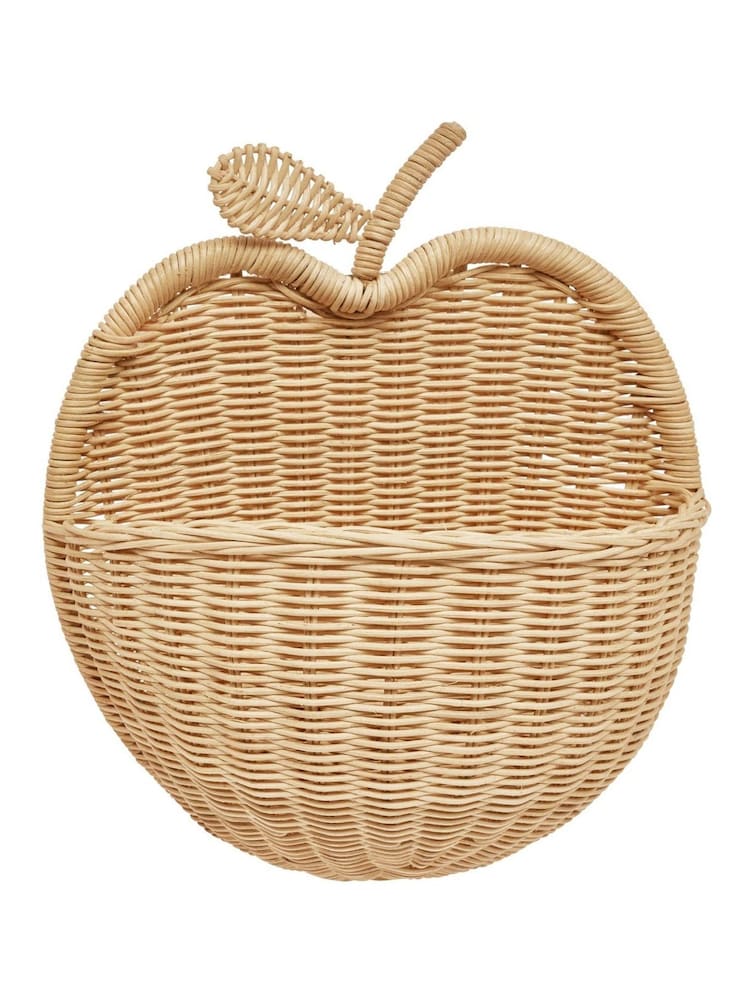 OYOY Mini Nature Apple Wall Basket - Image 3 of 3