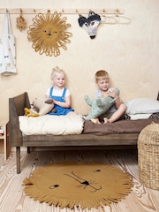 OYOY Mini Camel Mara Lion 100% Cotton Rug - Image 1 of 3