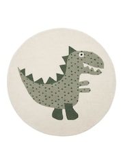 OYOY Mini Green Theo Dino Rug - Image 3 of 3