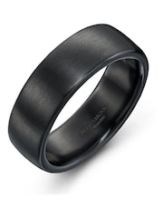 Beaverbrooks Mens Zirconium Black Ring - Image 1 of 4
