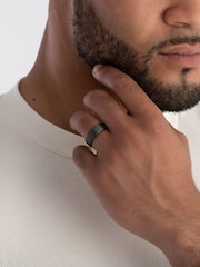 Beaverbrooks Mens Zirconium Black Ring - Image 4 of 4