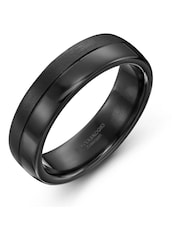 Beaverbrooks Mens Zirconium Black Ring - Image 1 of 4