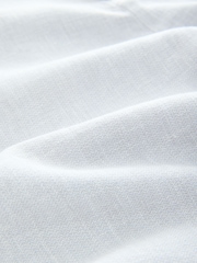 Light Grey Elasticated Waist Textured Linen Blend Trousers - Image 10 of 10