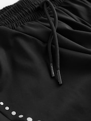 Black Active Sports Jersey Layer Running Shorts with Pockets - Image 7 of 7