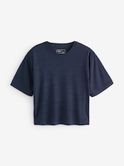 Navy Active Crew Neck Lightweight Boxy Short Sleeve T-Shirt - Image 5 of 7