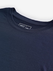 Navy Active Crew Neck Lightweight Boxy Short Sleeve T-Shirt - Image 6 of 7