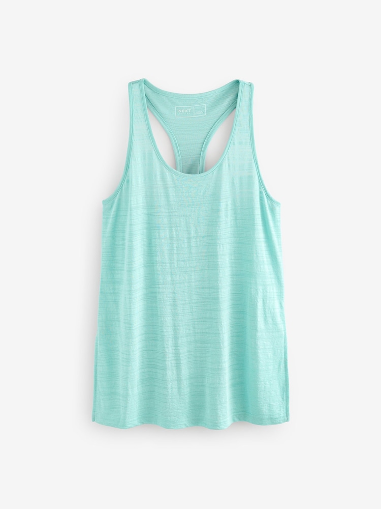 Aqua Blue Active Lightweight Longline Vest - Image 5 of 7