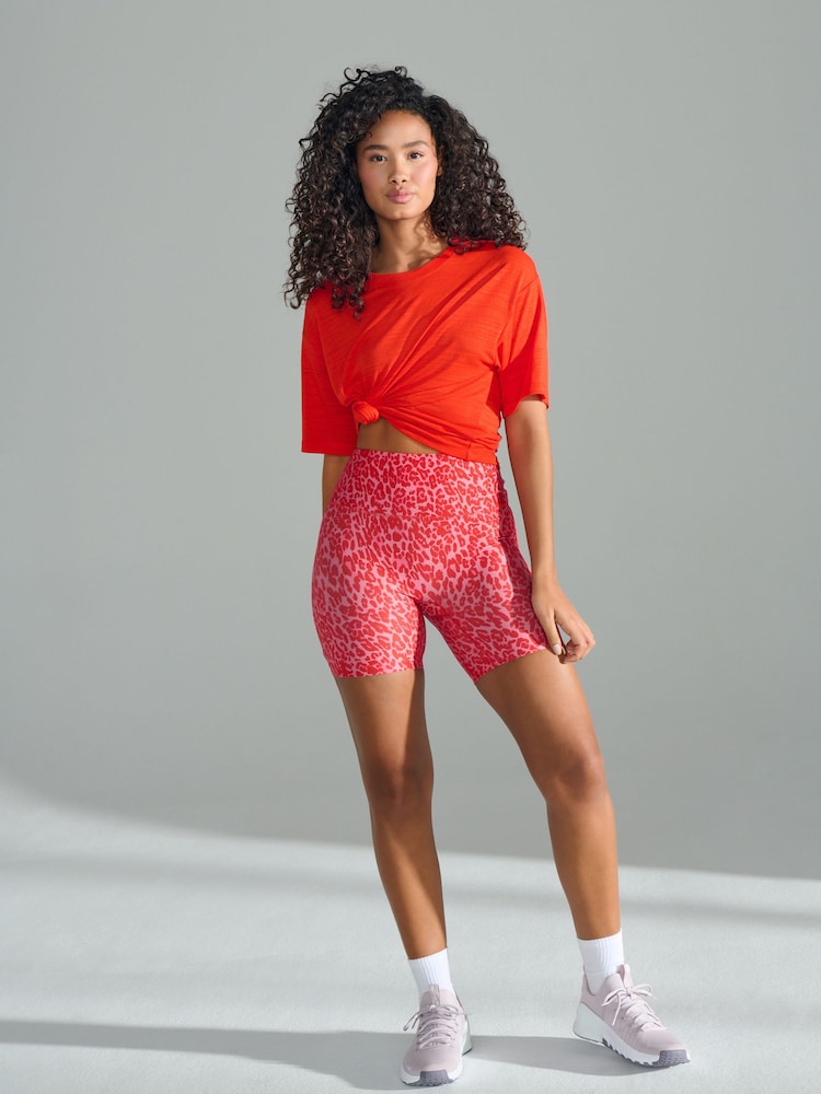 Pink Animal Active Power Cycling Shorts - Image 2 of 8