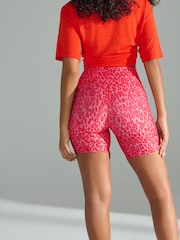 Pink Animal Active Power Cycling Shorts - Image 4 of 8