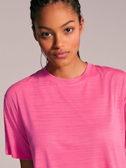 Bright Pink Active Crew Neck Lightweight Boxy Short Sleeve T-Shirt - Image 5 of 8