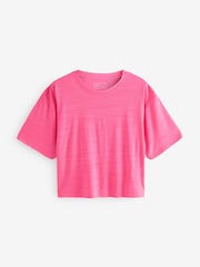 Bright Pink Active Crew Neck Lightweight Boxy Short Sleeve T-Shirt - Image 6 of 8