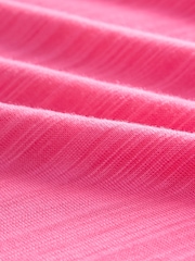 Bright Pink Active Crew Neck Lightweight Boxy Short Sleeve T-Shirt - Image 7 of 8