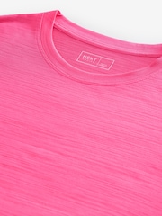 Bright Pink Active Crew Neck Lightweight Boxy Short Sleeve T-Shirt - Image 8 of 8