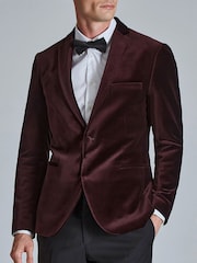 Ted Baker Red Velvet Jacket - Image 1 of 7