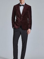 Ted Baker Red Velvet Jacket - Image 3 of 7