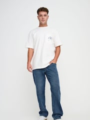 Only & Sons Blue Straight Fit Edge Jeans - Image 1 of 7