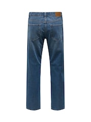 Only & Sons Blue Straight Fit Edge Jeans - Image 7 of 7