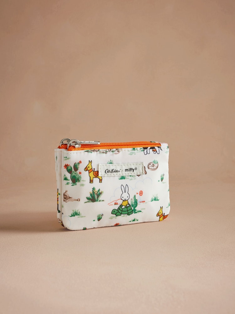 Cath Kidston Ecru Miffy Rodeo Double Zip Purse Bag - Image 1 of 3
