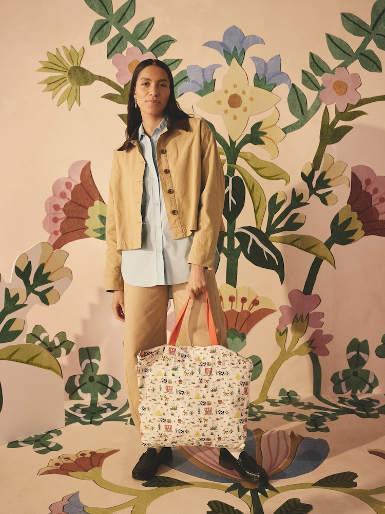 Cath Kidston Ecru Miffy Rodeo Large Foldaway Tote - Image 1 of 8