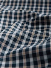 Navy Gingham Regular Fit Easy Iron Oxford Shirts 2 Packs - Image 3 of 3