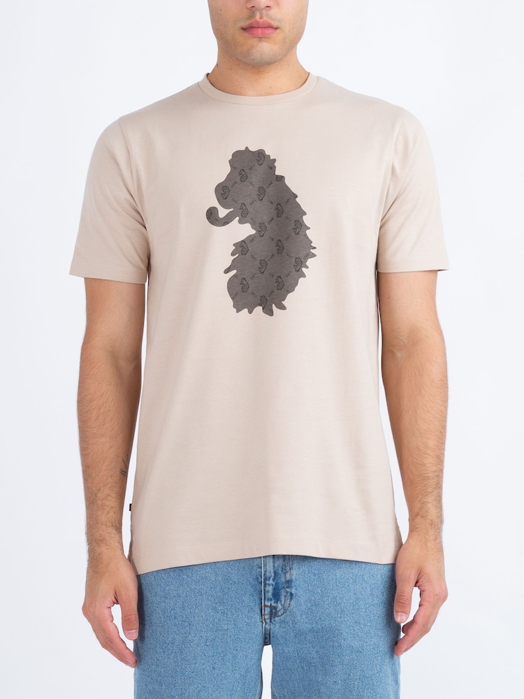 Luke 1977 Infilapenny Nectarine 100% Cotton T-Shirt - Image 1 of 6