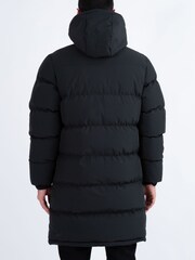 Luke 1977 Long Auckland Quilted Black Jacket - Image 2 of 6