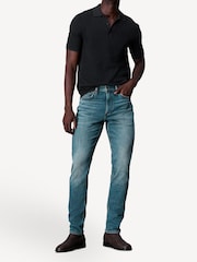 Rag & Bone Black Harvey Knit Polo Shirt - Image 2 of 6