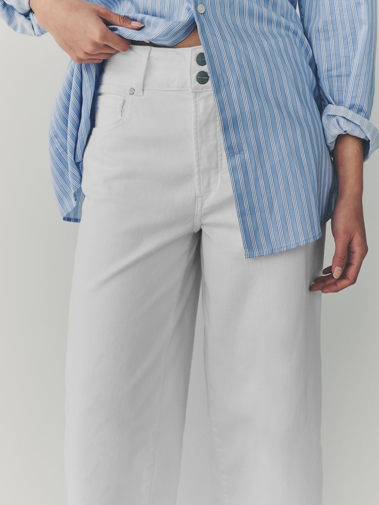Wit - Wide Crop Lift Slim And Shape Jeans - Image 4 of 7