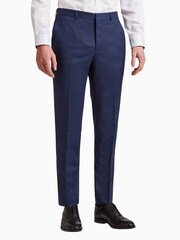 Ted Baker Blue Premium Twill Reg Trousers - Image 1 of 3
