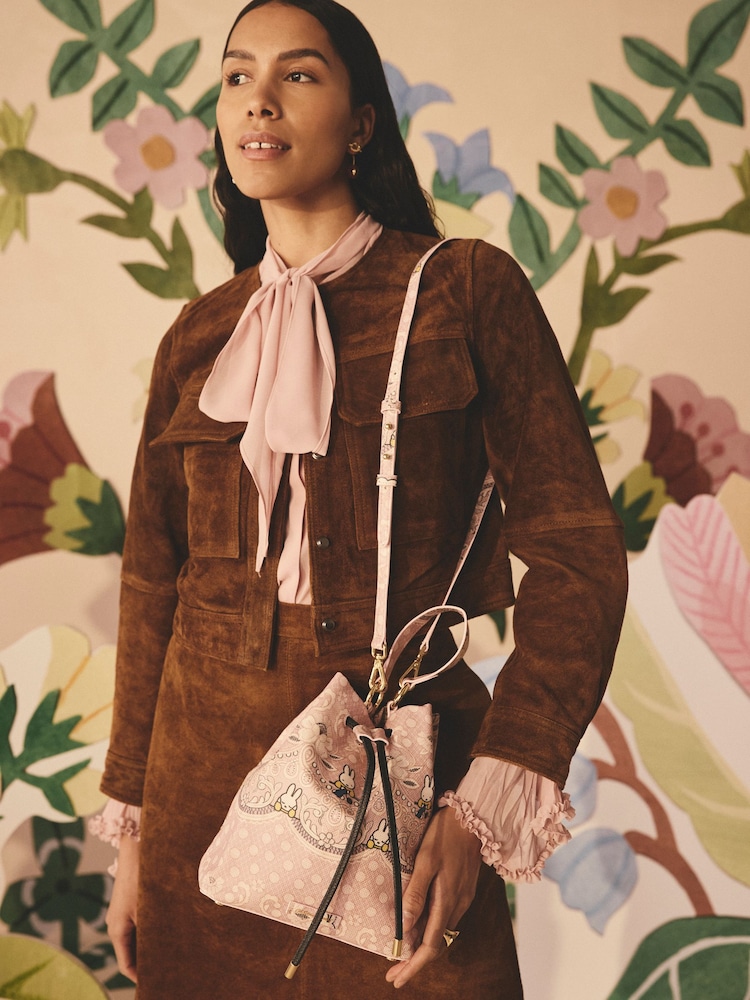 Cath Kidston Pink Miffy Lace Bucket Bag - Image 1 of 7
