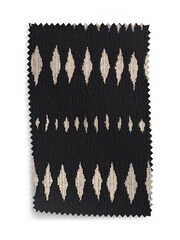 Rockett St George Monochrome Black Cut Checkerboard Upholstery Swatch - Image 1 of 1