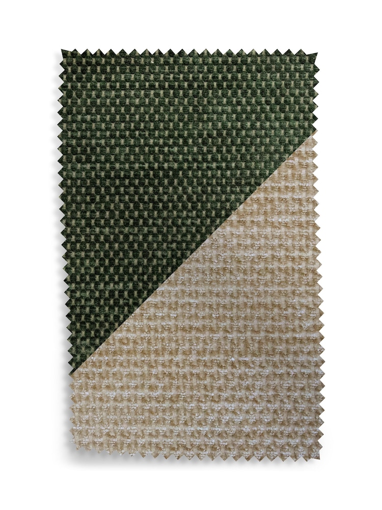Nina Campbell Green Whistler Combo Forest Upholstery Swatch - Image 1 of 1