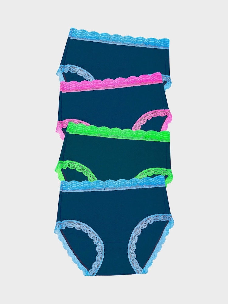 Stripe & Stare Original Knickers 4 Pack - Image 1 of 6