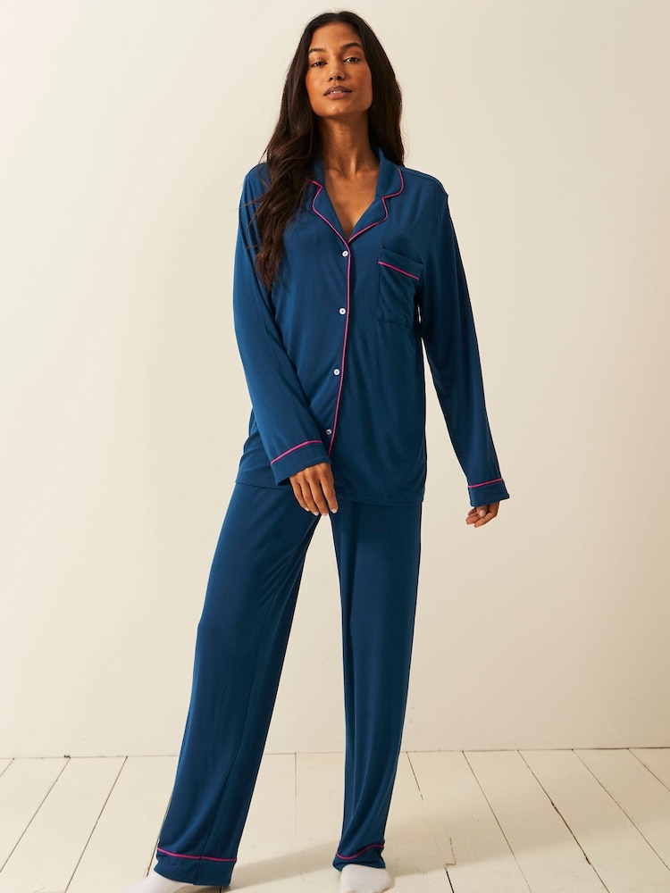 Stripe & Stare Long Sleeve Pyjamas Set - Image 2 of 4
