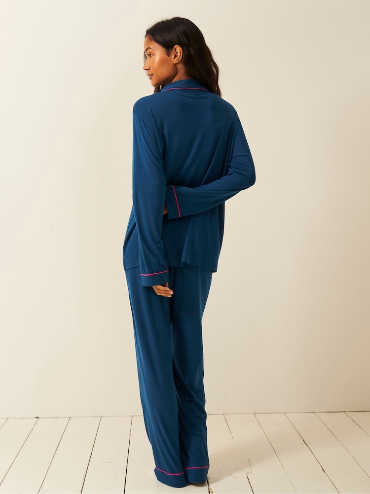 Langärmliges Pyjama-Set mit Streifen und Sternen - Bild 2 von 8 Langärmliges Pyjama-Set mit Streifen und Sternen - Bild 2 von 8