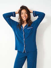 Langärmliges Pyjama-Set mit Streifen und Sternen - Bild 5 von 8