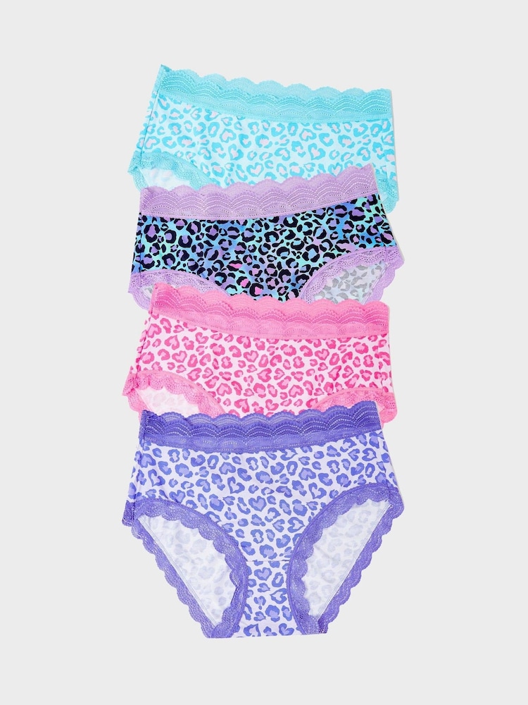 Stripe & Stare High Rise Knickers 4 Pack - Image 1 of 6
