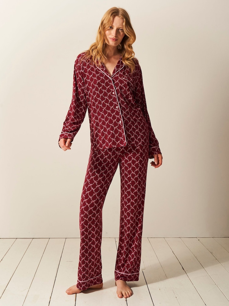 Stripe & Stare Long Sleeve Pyjamas Set - Image 2 of 4